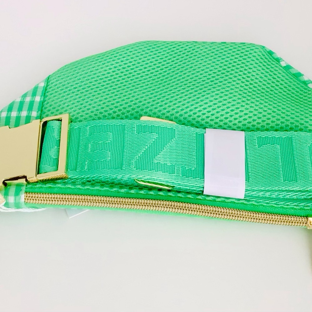 Lilly Pulitzer Gleanna Belt Bag-Fauna Green Performance Gingham-NWT In Package - Picture 9 of 14